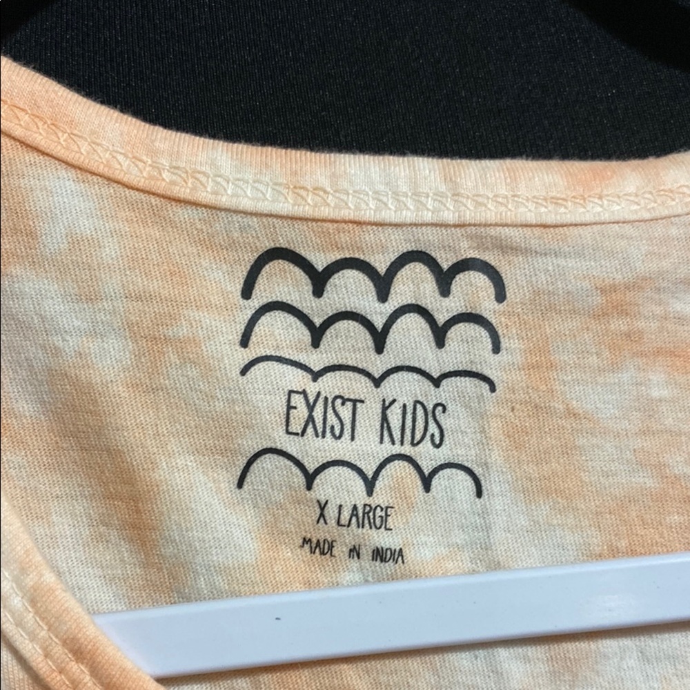 Exist Orange Tie-Dye Kids Tank Top - Picture 3 of 3